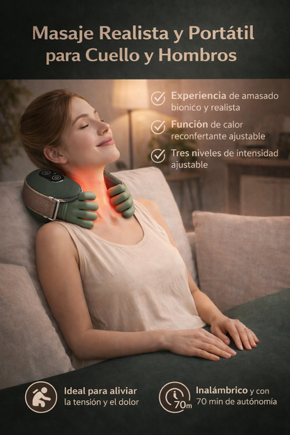 Masajeador Biónico Cuello y Hombros Pro Calor